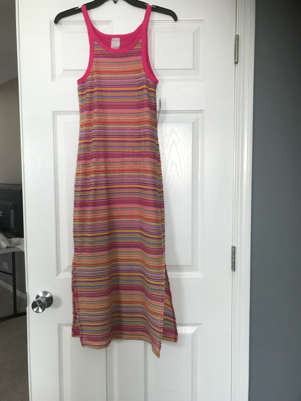 No Boundaries Fuchsia Striped Knit Top